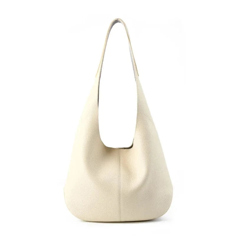 Beige 2025 New Style Vintage Genuine Cowhide Leather Handbags Ladies Crossbody Bag Fashion Shoulder Bags for Women