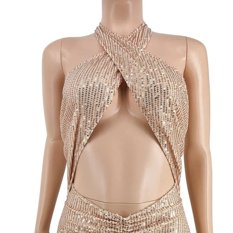 best selling product 2022 new arrivals plus size women's clothing sequin dresses women lady elegant party evening