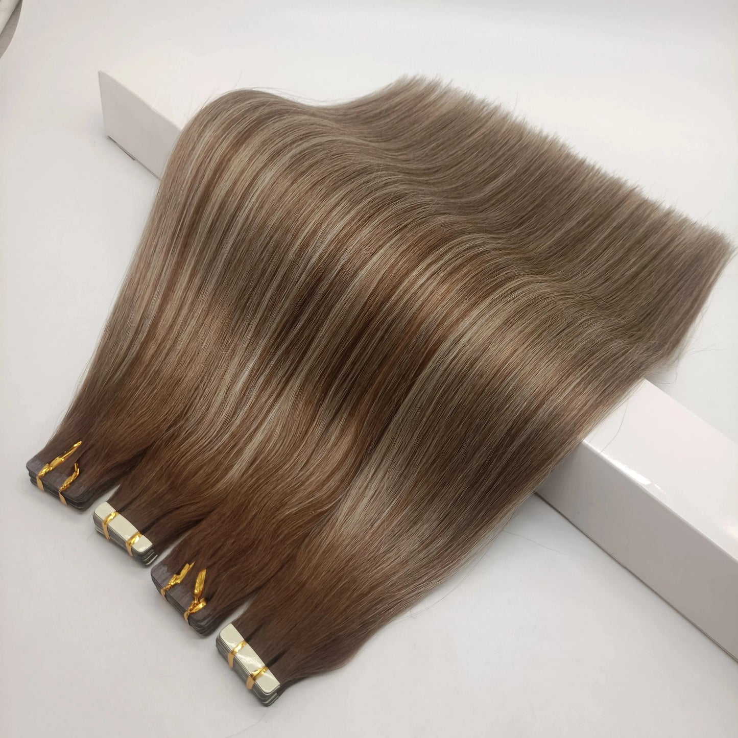 Best wholesales ombre color invisible hair tape extensions easy reuse 4~5 times tape hair extensions