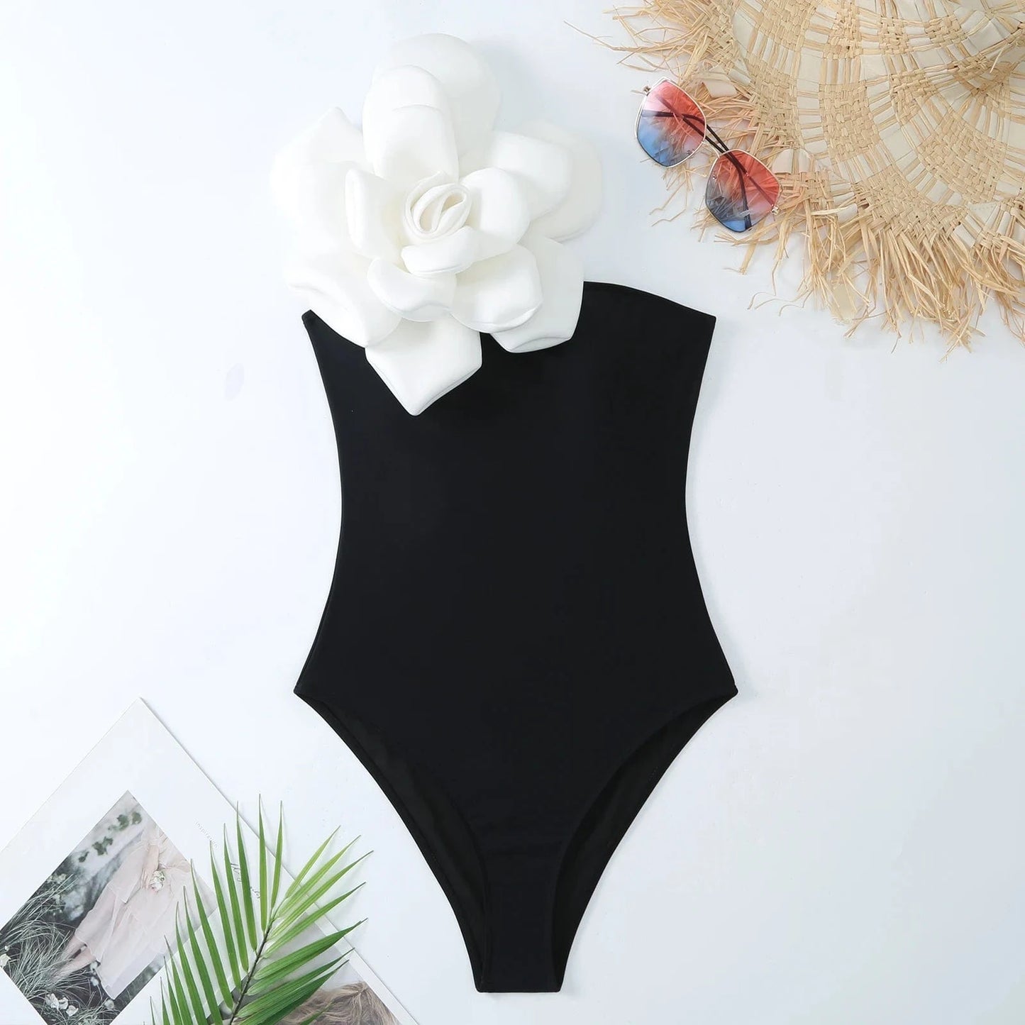 Bestway New Arrivals Big Flower Floral Printed Swimsuit with Beach Skirt Bathing Suit For Women Swimwear 2024 ready to ship OEM