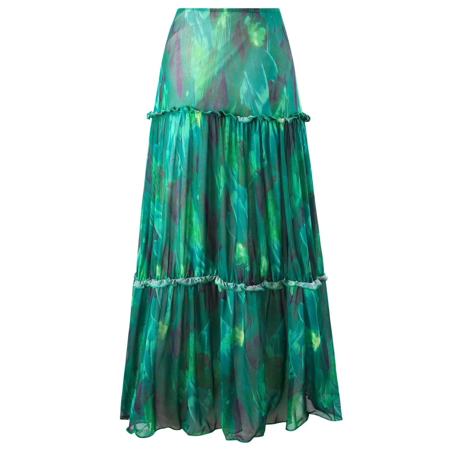 BESTWAYCLOX 2024 new factory digital print one pieces swimsuit Hollow out and Skirt two pieces Beach sets with Belt Swimwear OEM