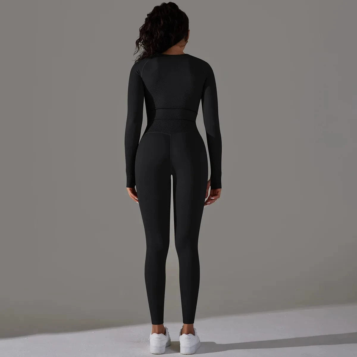 BESTWAYCLOX 2024 Wholesale New Seamless Yoga Suits Long sleeve Women Gym Fitness Sets Yoga Sets Outfit Sport wear ready to ship