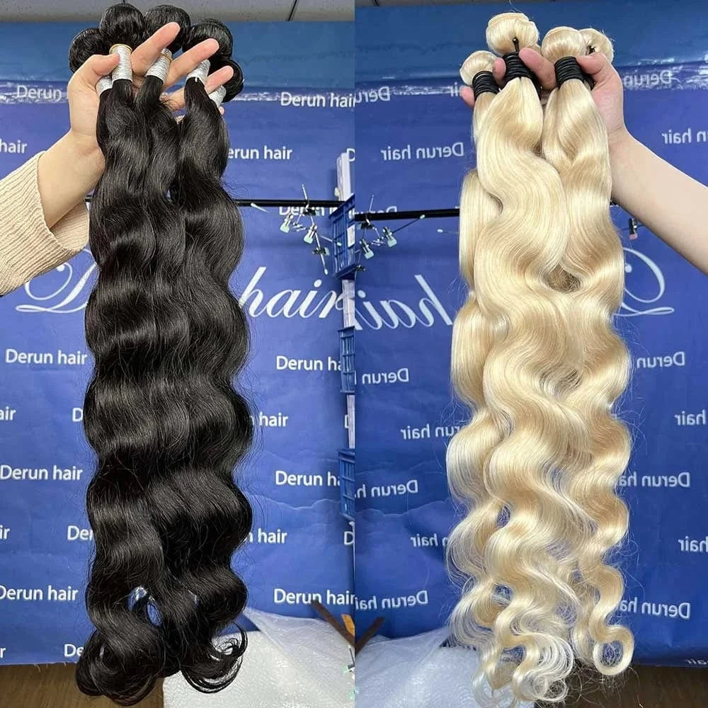 Black / 20 Inches Brazilian Hair Bundle Free Sample Shine Human Hair Humain Hair Extension Wholesale Unprocessed Raw Mink Weaving 40 Inches Time