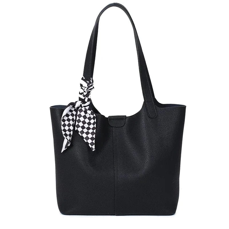 black / 30x11x27cm Genuine Leather Designer Luxury Bag Large Capacity Fashionable Casual Shoulder Bag Commuting work handbag for women office