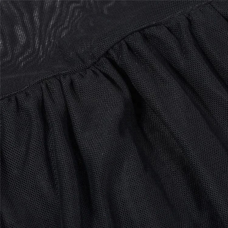 Black Elegant Party Evening Maxi Dresses for Women 2024 Mesh Patchwork Sexy Backless Ruched Long Bodycon Dress