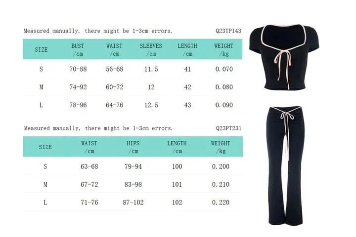 Black Flare Pants Low Waist Slim Fit Solid Color Pants for Women 2024 Autumn Sexy Waist Lace Up Hot Trousers Sweat Winter Pants