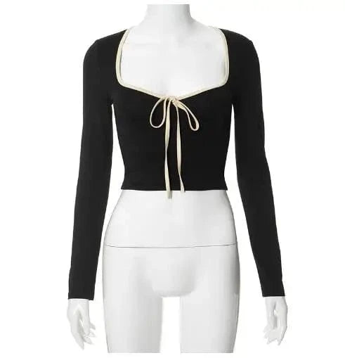 Black Flare Pants Low Waist Slim Fit Solid Color Pants for Women 2024 Autumn Sexy Waist Lace Up Hot Trousers Sweat Winter Pants