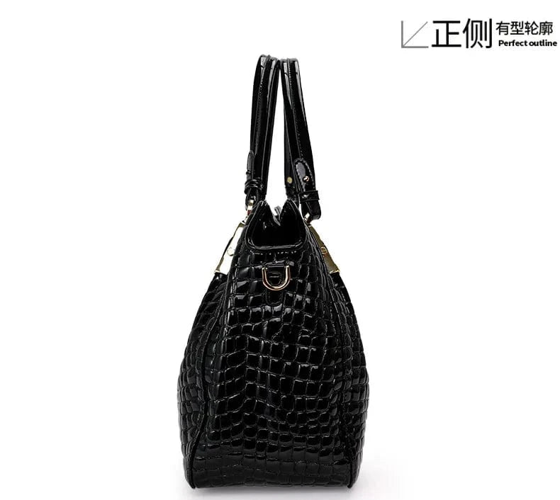 Black / L 2ndr Branded Luxury Large Genuine Leather Handbags 2023 for Women Luxury Free Shipp China