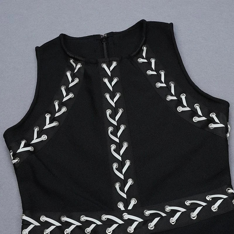 Black Mature woman fashion middle short plus size woman casual dress