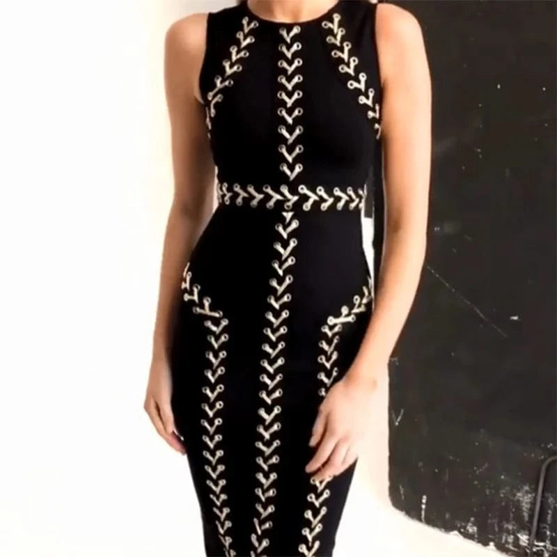 Black Mature woman fashion middle short plus size woman casual dress