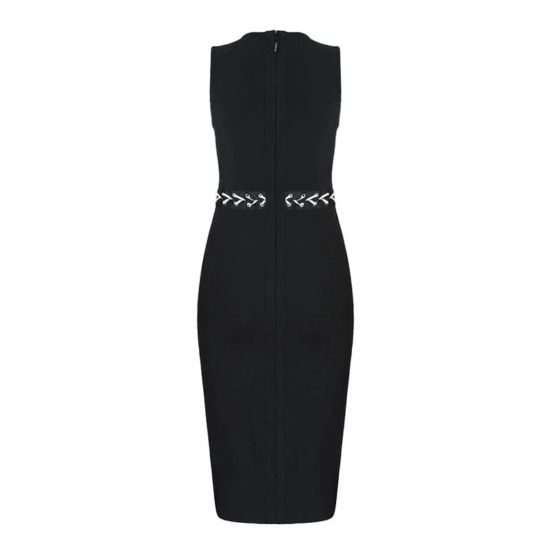 Black Mature woman fashion middle short plus size woman casual dress