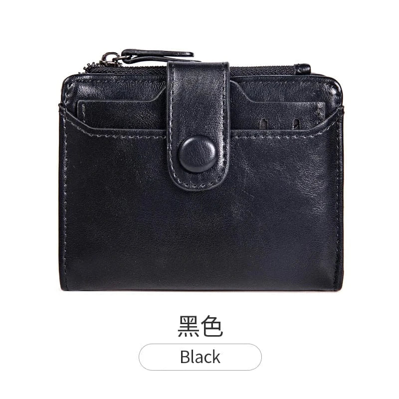 Black MIYIN 2024 New wallets for women fashionable Short ladies purse Retro Removable card slot coin purse carteras wallet women
