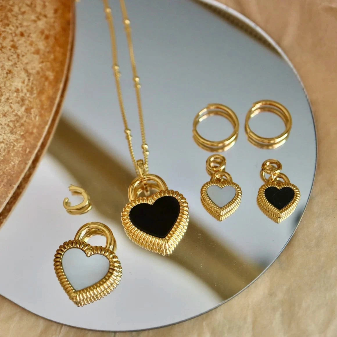 Black Onyx Earring 2023 Best Selling Valentine's Day 18K Real Gold Earrings Black Onyx Earring Gemstone Jewelry Women Jewelry for Girls for Party