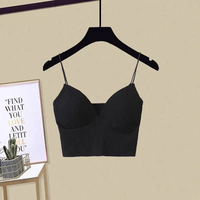 Black vest / XXL 62.5-67.5KG Spring/Summer Fashion Women's Set 2023 New Korean Edition Age Reducing Sling Casual Shirt Shorts Three Piece Set