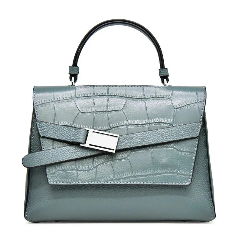 BLUE / L 2ndr Brand Drop Shipping Luxury Ladies Genuine Leather Designer Woman Handbags