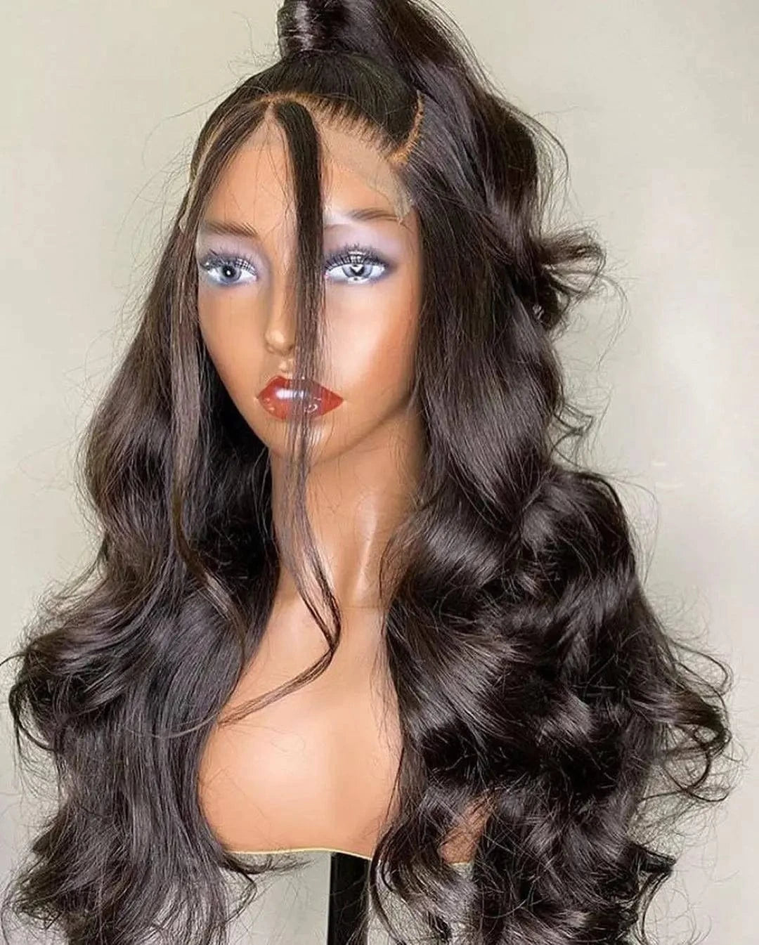 body / 24 Inches 13x6 Hd Transparent medium brown Swisss Lace Frontal 100% raw virgin remy Human Wig for Black with Baby hair vendor