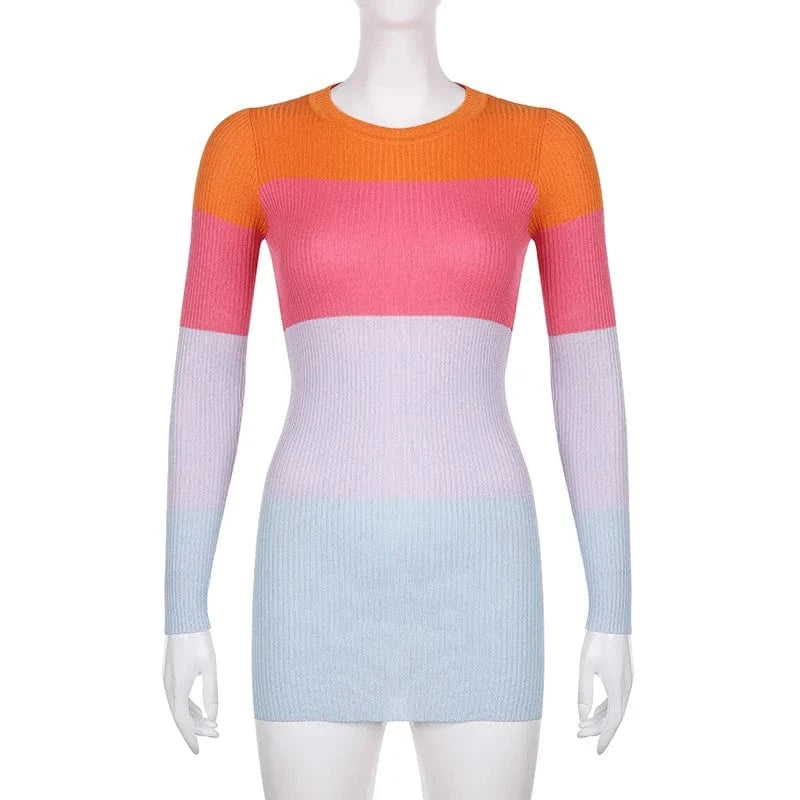 Body Con Mini Sweater Casual Dresses Sexy Winter Women Backless Club Dress Stretchy Wholesale Clothing Knit Dresses