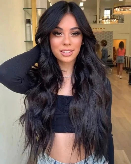 Body Wave / 16 Inches 13x4 HD Lace Front Wig #1B Highlight Straight Transparent Lace Human Hair Wigs Kinky Straight Glueless Wigs