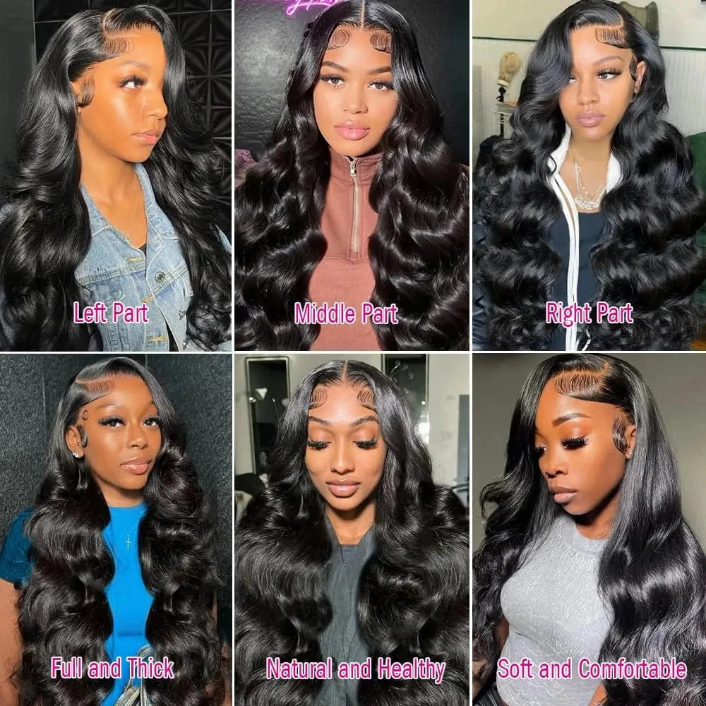 Body Wave Peruvian Human Hair 13X6 Lace Front Wigs Transparent Lace Human Hair Wigs For Black Women 360 Hd Lace Frontal Wig