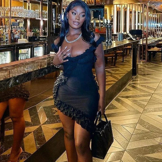 Bomblook ASDS177 Irregular Sexy Dresses Women Night Birthday Dresses Women Party Dresses Women