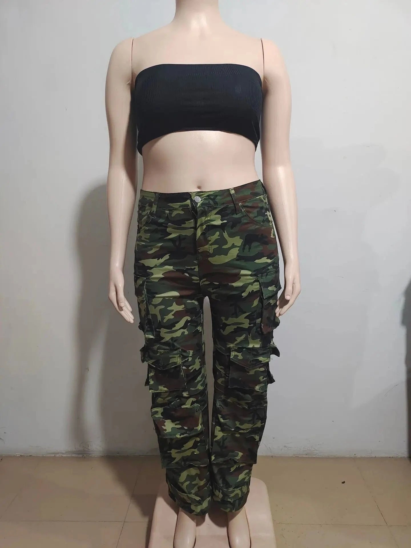 Bomblook ASPT46 Streetwear Plus Size Women's Jeans Women's Jeans Cargo Pants Women
