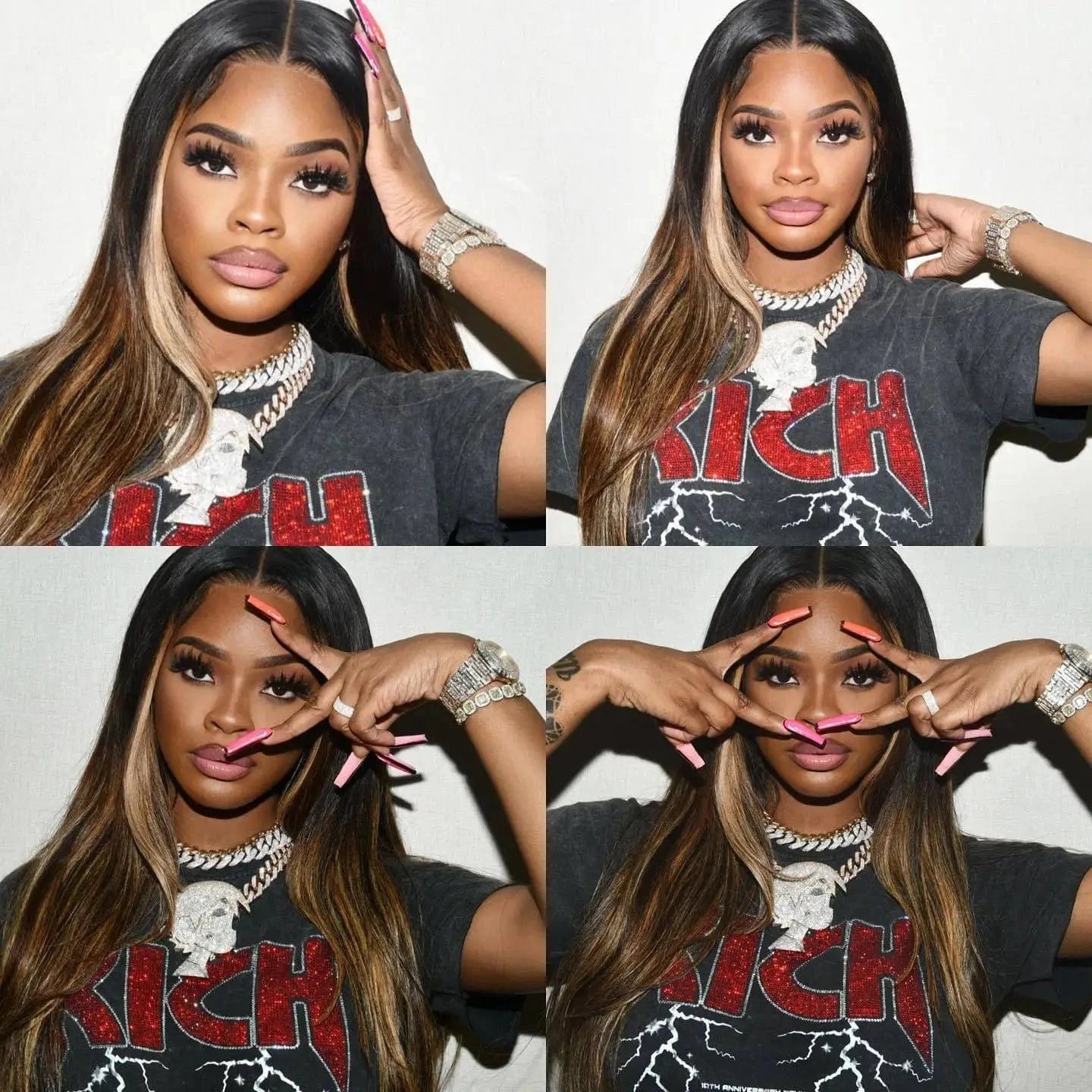 Bomblook ASTP78 Letter Print Graphic T Shirts Vintage T Shirt Heavyweight T-Shirt