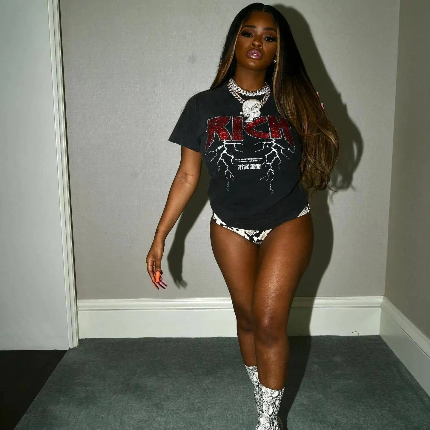 Bomblook ASTP78 Letter Print Graphic T Shirts Vintage T Shirt Heavyweight T-Shirt