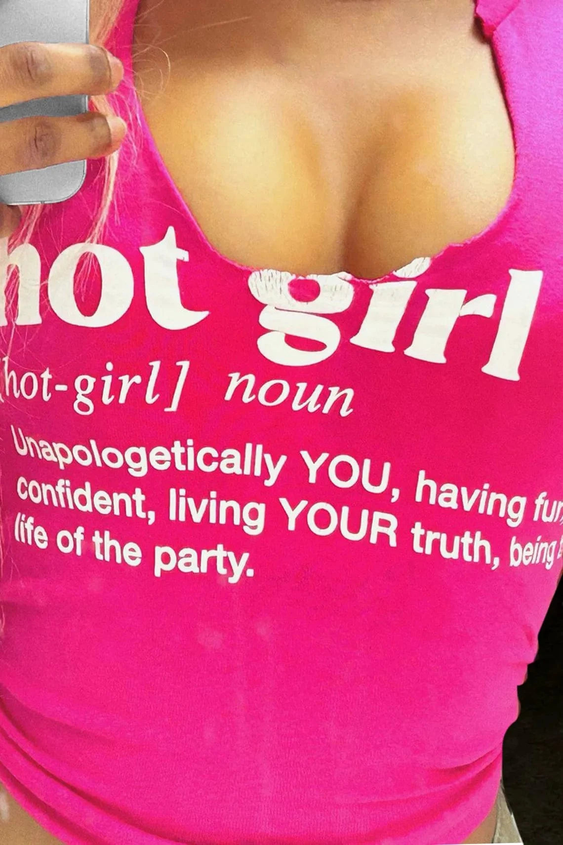 Bomblook C319TP03 2024 Summer Notched Neck Hot Girl Letter Print T Shirt Crop Top Women Tees Ladies Casual Short Sleeve Tees