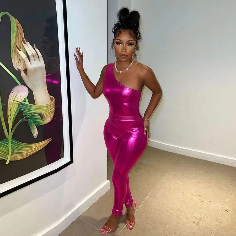 Bomblook LCST98 Spring 2024 Women S Clothing Solid Color Party Wear Ladies Suit Sexy Outfits Women s Sets Two Piece Pants Set