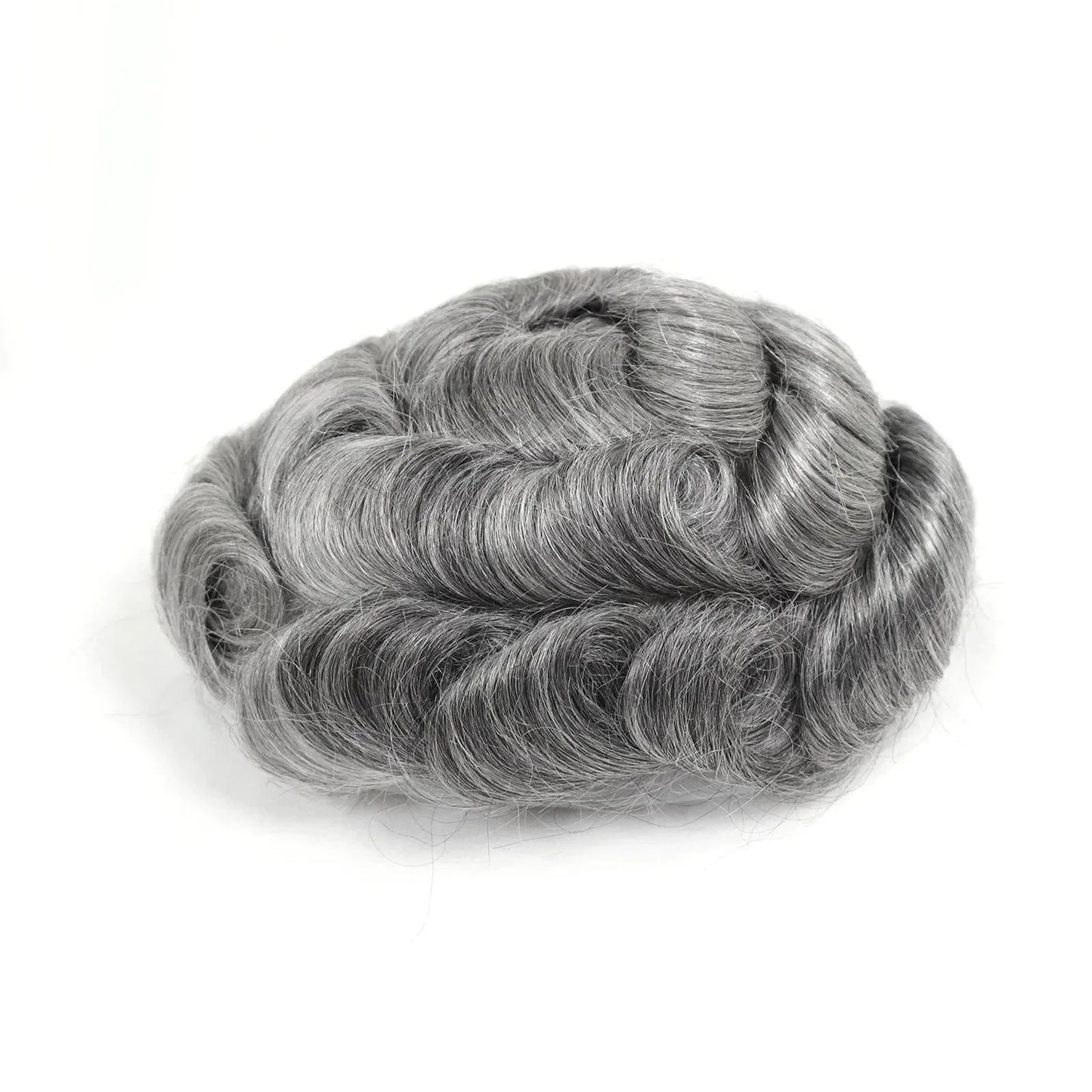 Bond Cap Natural Hair Toupee For Men Mono Top Pu Around Base Mens Wig Male Hair Replacement Systems