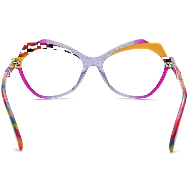 Borregls Acetate Cat Eye  Glasses Frame 2023 New Vintage Eyeglasses Women Optical Spectacles Eyewear 19331