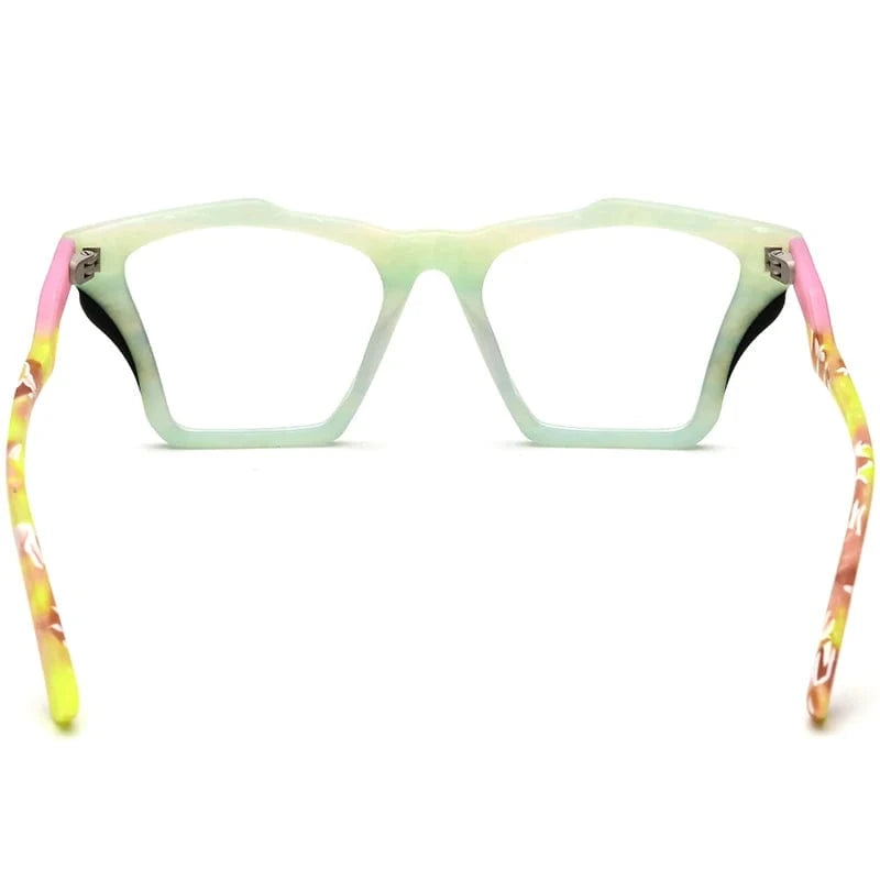 Borregls Acetate Cat Eye Glasses Frame 2024 New Trendy Eyeglasses Women Optical Prescription Spectacles Eyewear 19360