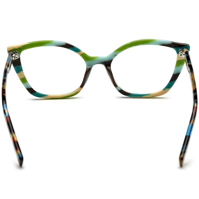 Borregls Acetate Cat Eye Glasses Frame Brand Designer Transparent Eyeglasses Frame Myopia Optical Eyewear 19277