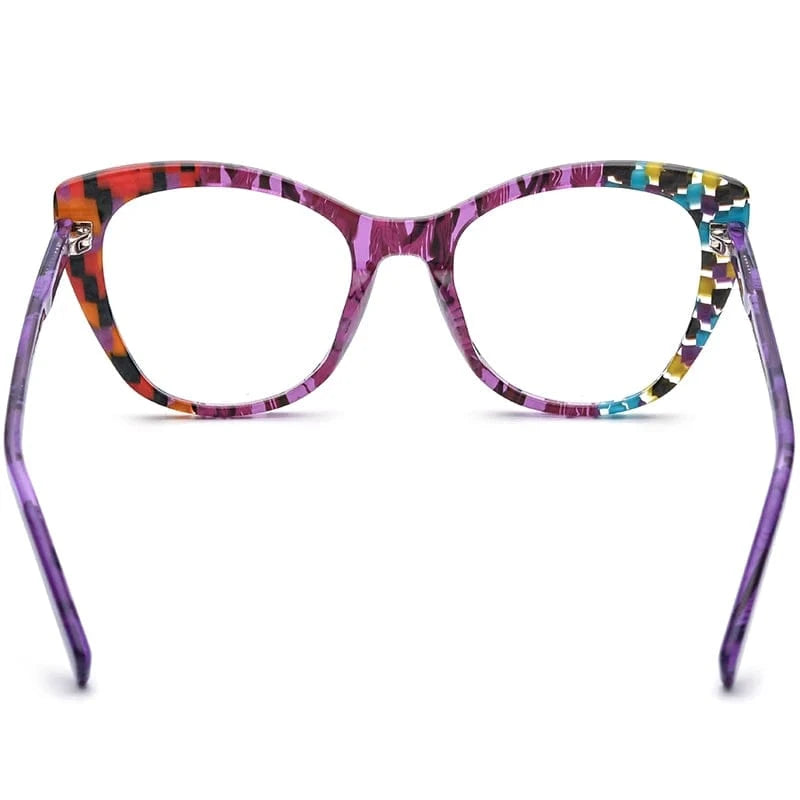 Borregls Acetate Cat Eye Glasses Frame Brand Designer Transparent Eyeglasses Frame Myopia Optical Eyewear 19327