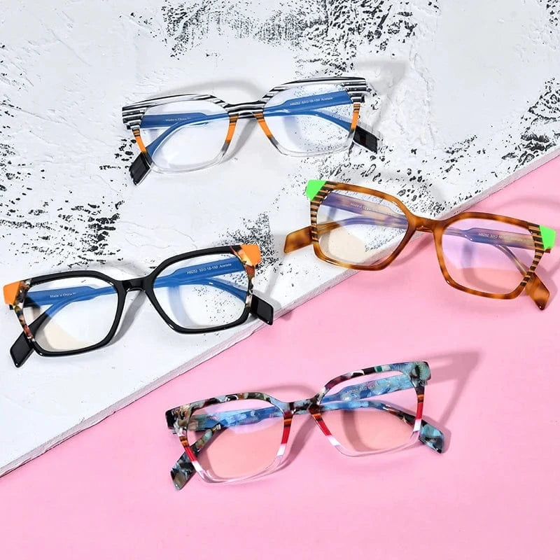 Borregls Acetate Glasses Frame Men Retro Square Eyeglasses Women 2022 Optical Spectacles Myopia Eyewear 19252