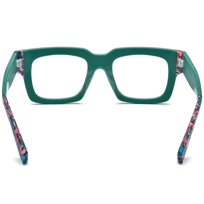 Borregls Matte Acetate Square Glasses Women Brand Designer New High Quality Oversize Big Eyeglass Frame Optical Eyewear 19288