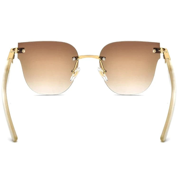 Borregls Women Squared Rimless Square Buffalo Horn Mens Sunglasses Luxury Eyewear Buffs Eyeglasses 0027