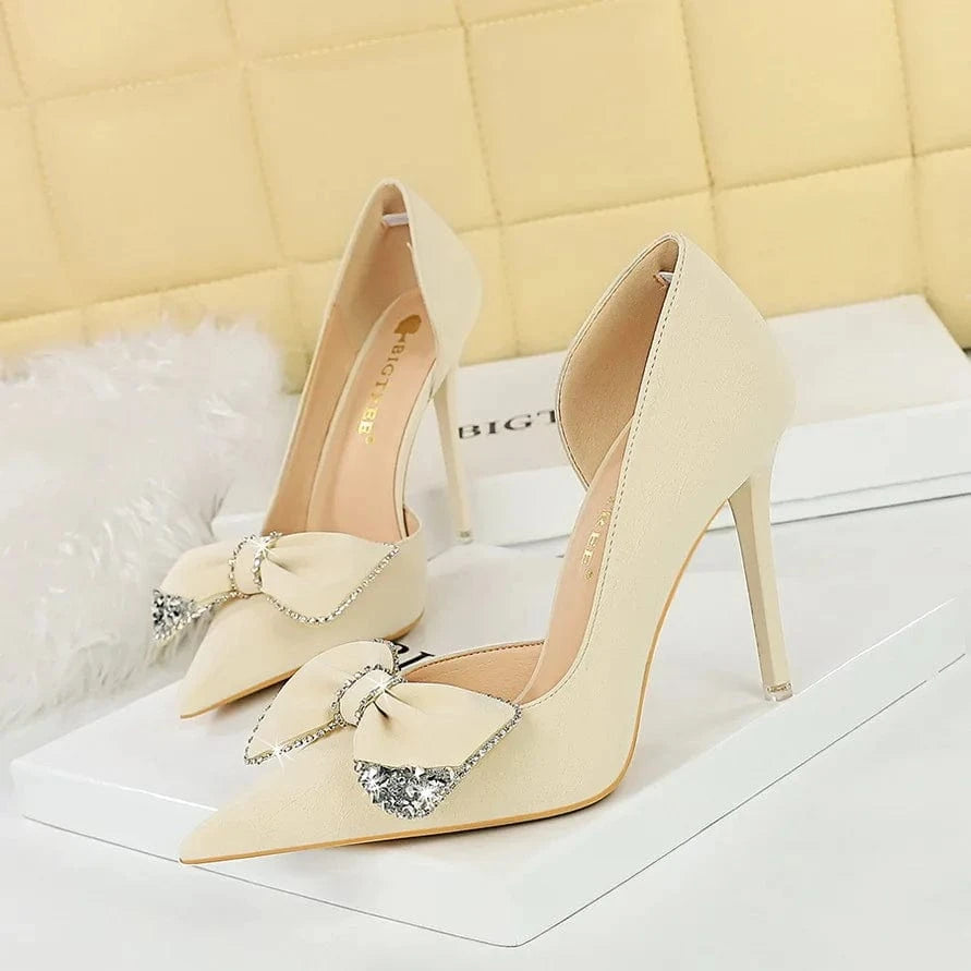 Bow Sandales Talon Femme Latest Design No MOQ 1 Sandals Sexy Ladies Stiletto High Heels for Women