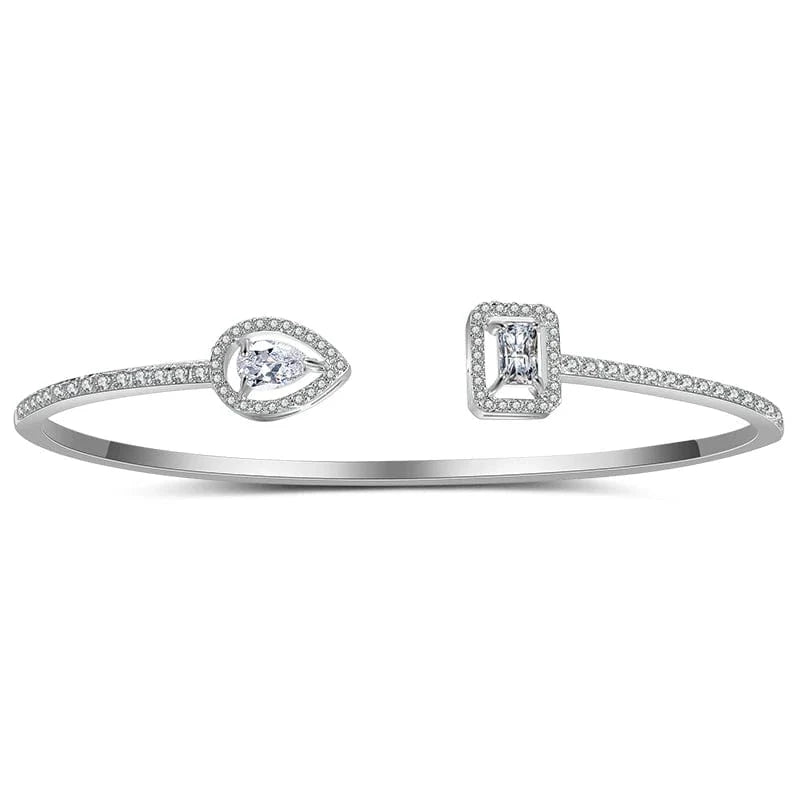 BP2009 White RAKOL BP2154 luxury dubai Indian ice out cubic zirconia bridal bracelets & bangles Girls bridal bangle bracelet women