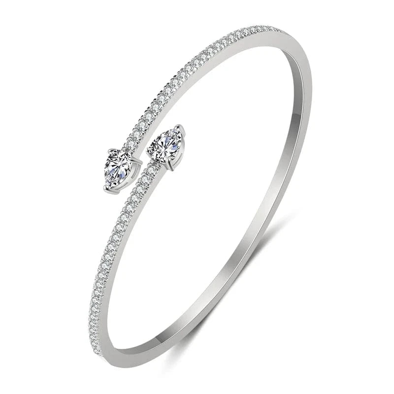 BP2192 White RAKOL BP2154 luxury dubai Indian ice out cubic zirconia bridal bracelets & bangles Girls bridal bangle bracelet women