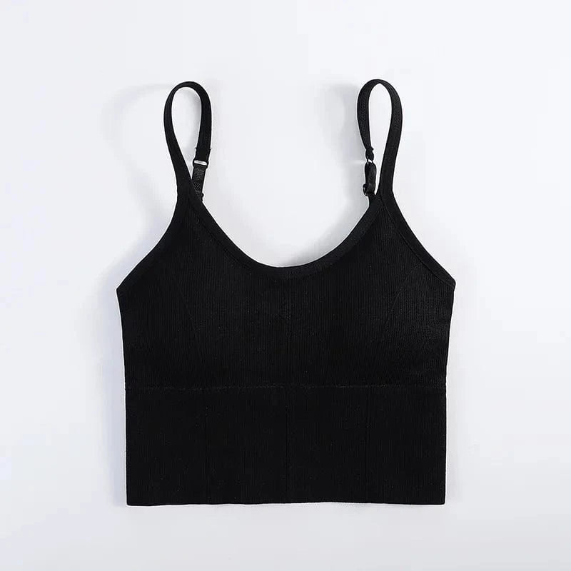 Breathable Sports Bra Anti-sweat Fitness Top Seamless Yoga Bra Workout Shockproof Crop Top Push Up Gym Shapewear Bra for Women