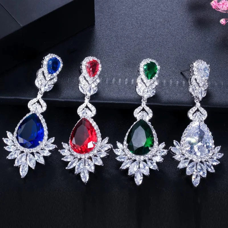 Bridal Jewelry Zirconia Earring For Women 925 silver jewelry earrings wholesale Wedding Gift