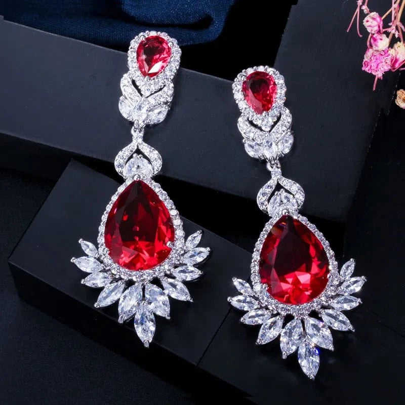 Bridal Jewelry Zirconia Earring For Women 925 silver jewelry earrings wholesale Wedding Gift
