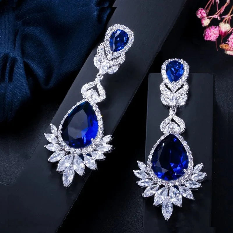 Bridal Jewelry Zirconia Earring For Women 925 silver jewelry earrings wholesale Wedding Gift
