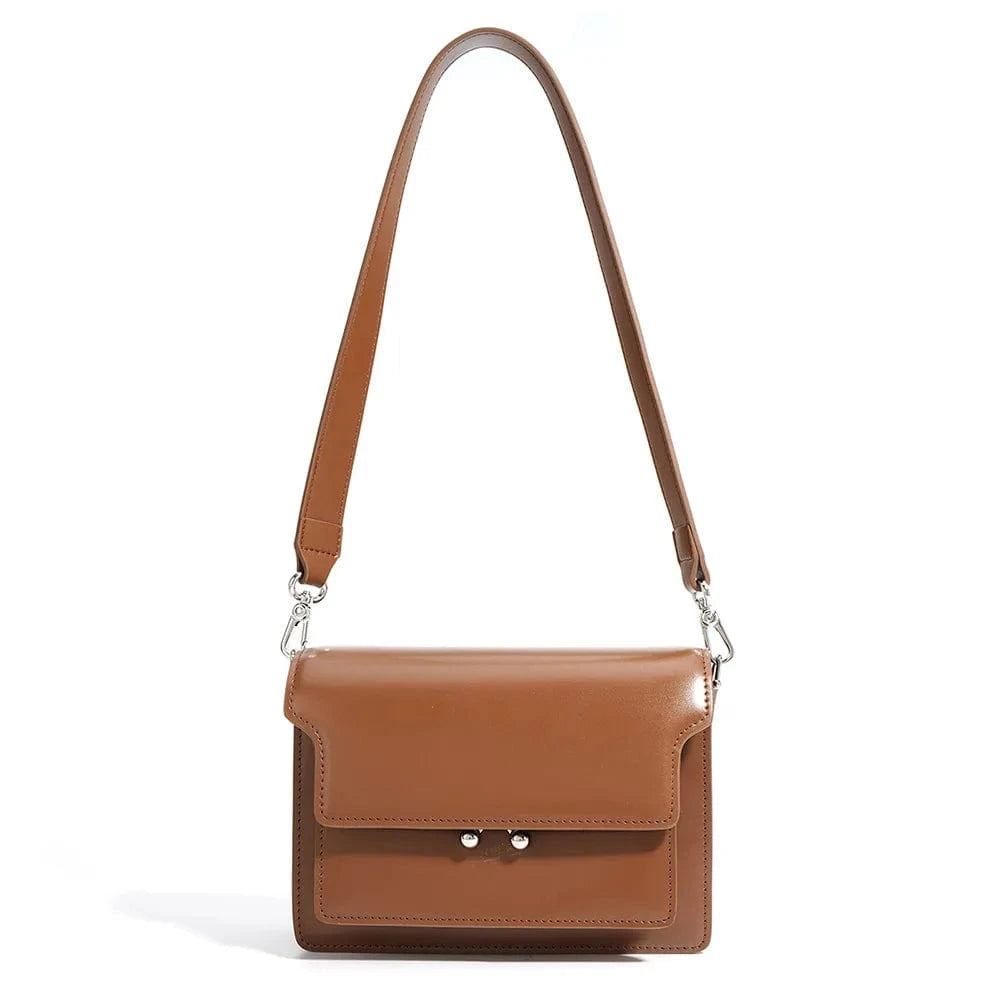 Brown 2024 New Arrival Genuine Leather Handbags For Lady Women Crossbody Bag