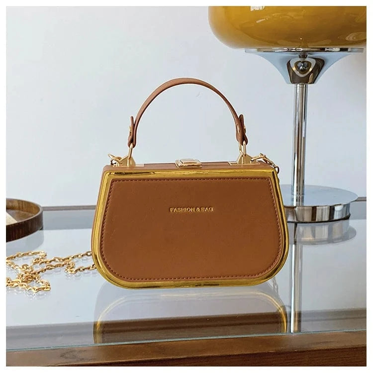 Brown 2024 New arrivals fashion ladies evening clutch purse popular women box handbag