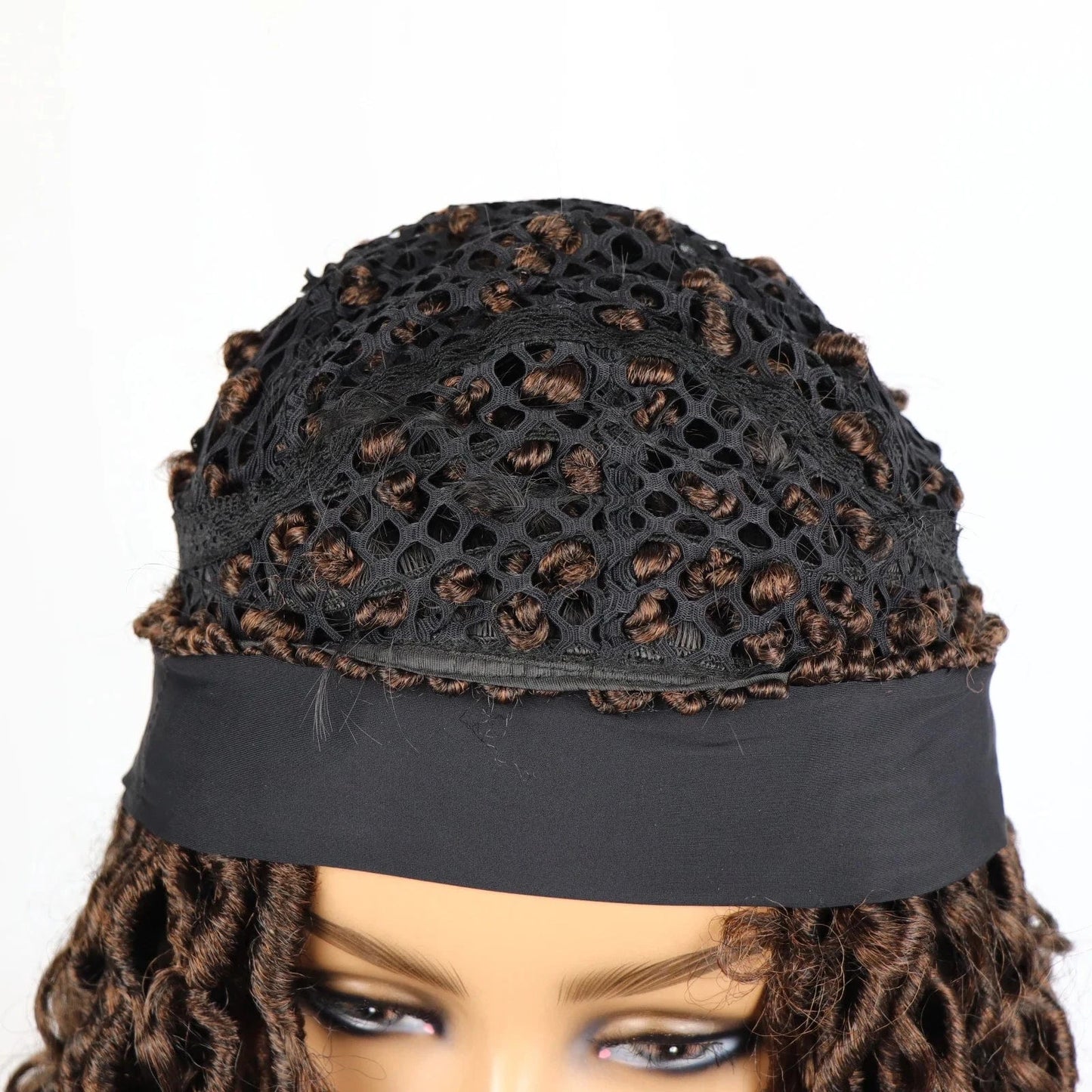 Brown / 22 Inches Top Selling New Arrival Ombre Brown Headband Wigs Machine Made Non Lace Headband Wig