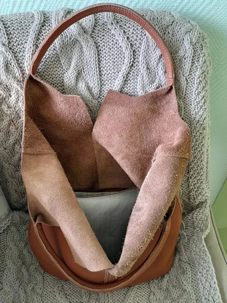 Bucket Bag Ladies Luxury Women Tote Bag Casual Genuine Cow Leather Shoulder Bags ladies Tote Handbags Big Shopper Bag for Female