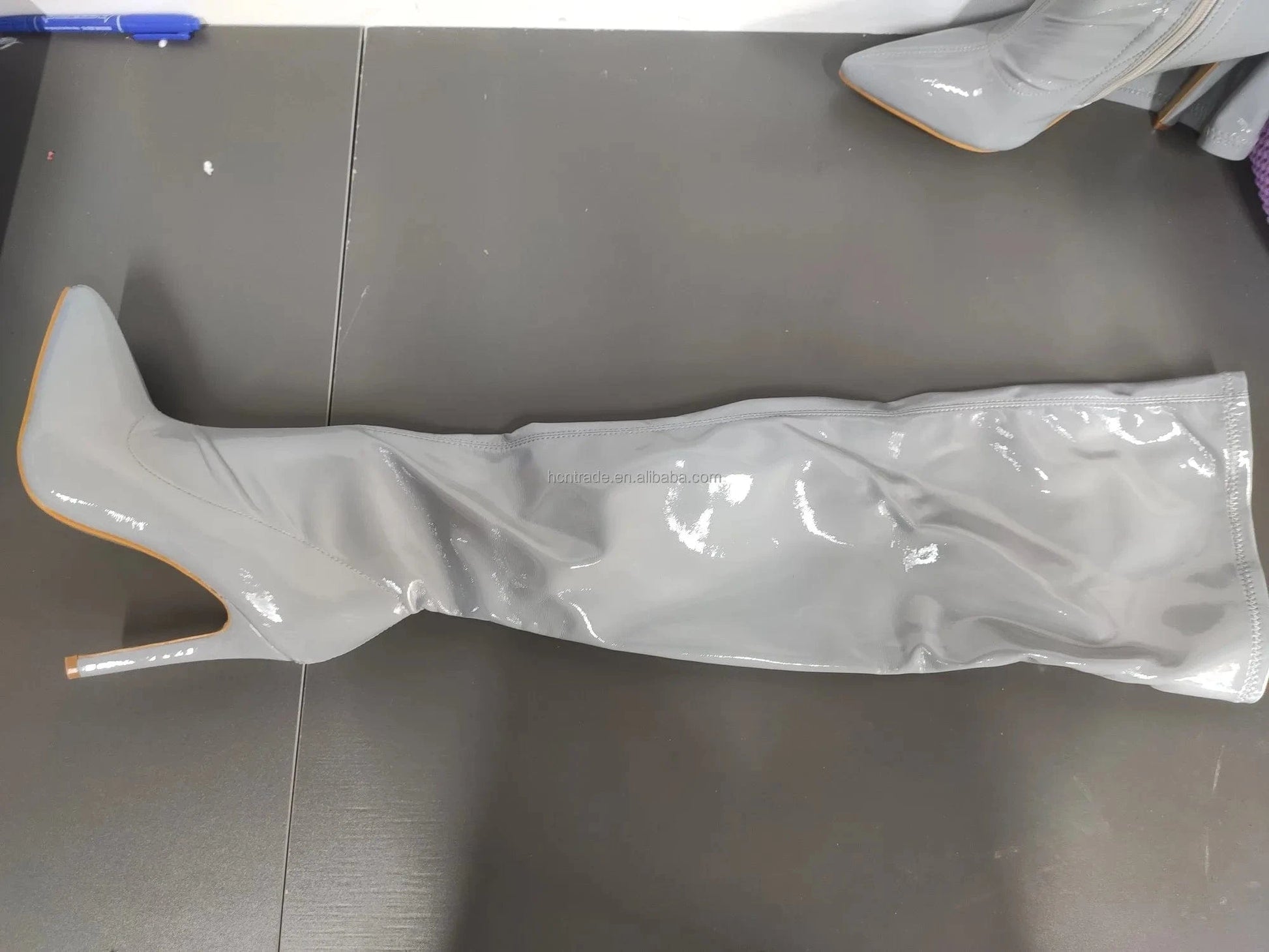 BUSY GIRL XSD4793 long boots for women soft leather zip 11.5cm high heels for ladies over thr knee stretch thigh high boots