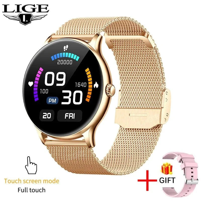 BW0378D LIGE 2022 New LIGE Smart Watch Men Full Touch Screen Sports Fitness Watch IP67 Waterproof For Android ios smartwatch Women